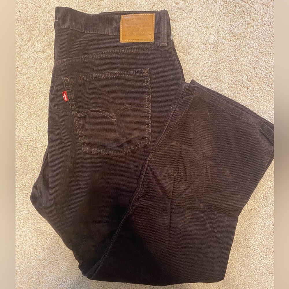 Levi’s Middy Ankle Bootcut Brown Corduroy Pants C7